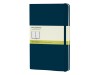 Записная книжка Moleskine Classic (нелинованный) в твердой обложке, Large (13х21см), голубой сапфир, арт. 57511002 фото 1 — Бизнес Презент