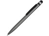 Ручка-стилус металлическая шариковая Poke, серый/черный, арт. 13471.12 фото 1 — Бизнес Презент