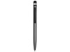 Ручка-стилус металлическая шариковая Poke, серый/черный, арт. 13471.12 фото 2 — Бизнес Презент