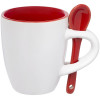 Кофейная кружка Pairy с ложкой, красная, арт. 13138.50 фото 1 — Бизнес Презент