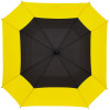 Квадратный зонт-трость Octagon, черный с желтым, арт. 12369.38 фото 1 — Бизнес Презент
