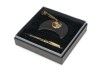 Набор Duke Министр:ручка-роллер на подставке в виде полумесяца, черный/золотистый, арт. 53295.05 фото 2 — Бизнес Презент