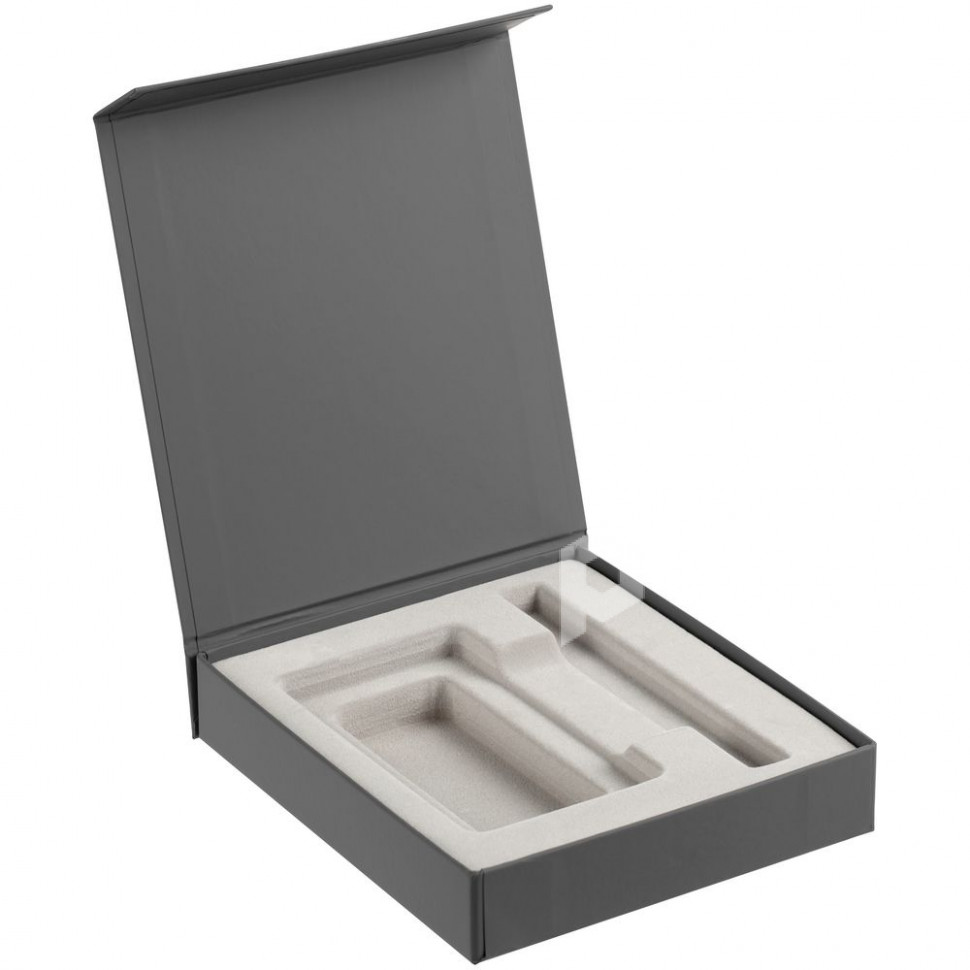 Коробка Latern для аккумулятора и ручки, серая, арт. 11605.10 фото 1 — Бизнес Презент