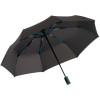 Зонт складной AOC Mini с цветными спицами, бирюзовый, арт. 64715.14 фото 1 — Бизнес Презент