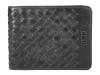 Бумажник Mano Don Luca, натуральная кожа в черном цвете, 12,5 х 9,7 см, арт. 191945601 фото 1 — Бизнес Презент
