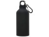 Матовая спортивная бутылка Oregon с карабином и объемом 400 мл, черный, арт. 10055900p фото 2 — Бизнес Презент