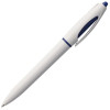 Ручка шариковая S! (Си), белая с темно-синим, арт. 4699.64 фото 4 — Бизнес Презент