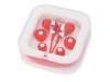 Подарочный набор Non-stop music с наушниками и зарядным устройством, красный, арт. 700310.01 фото 3 — Бизнес Презент