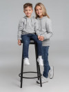 Толстовка с капюшоном детская Kirenga Kids, серый меланж, арт. 11147.111 фото 12 — Бизнес Презент