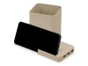 Настольный органайзер Cubic из пшеничного волокна с функцией беспроводной зарядки и выходами USB, арт. 788726 фото 5 — Бизнес Презент