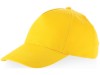 Бейсболка Memphis 5-ти панельная, желтый, арт. 11101602 фото 1 — Бизнес Презент