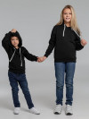 Толстовка с капюшоном детская Kirenga Kids, черная, арт. 11147.301 фото 12 — Бизнес Презент