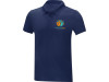 Мужская стильная футболка поло с короткими рукавами Deimos, темно-синий, арт. 3909455XL фото 8 — Бизнес Презент