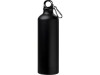 Матовая спортивная бутылка Pacific объемом 770 мл с карабином, черный, арт. 10064000 фото 2 — Бизнес Презент
