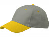 Бейсболка Grip, серый/желтый, арт. 13403804 фото 1 — Бизнес Презент