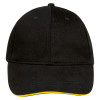 Бейсболка Buffalo, черная с желтым, арт. 88100984TUN фото 2 — Бизнес Презент
