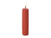 Свеча из вощины 3 х 12,5 см с деревянным ярлыком, красный, арт. 190921 фото 1 — Бизнес Презент
