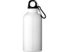 Бутылка Oregon с карабином 400мл, белый (P), арт. 10000208p фото 3 — Бизнес Презент