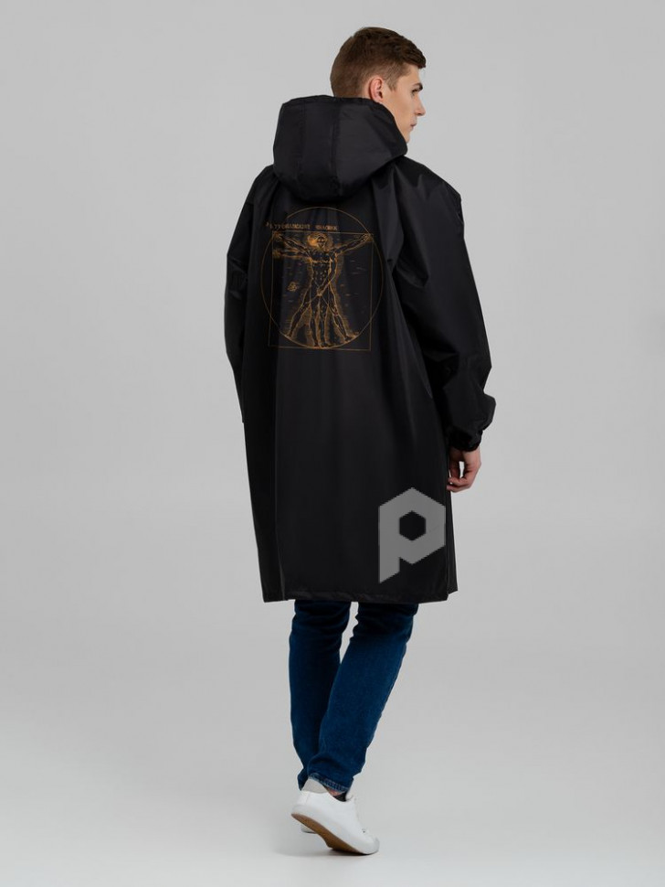 Дождевик-анорак «Ветровианский человек», черный, арт. 71417.30 фото 1 — Бизнес Презент