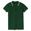 Рубашка поло женская Practice Women 270, зеленая с белым, арт. 6084.901 фото 1 — Бизнес Презент