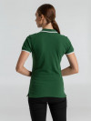 Рубашка поло женская Practice Women 270, зеленая с белым, арт. 6084.901 фото 4 — Бизнес Презент