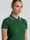 Рубашка поло женская Practice Women 270, зеленая с белым, арт. 6084.901 фото 5 — Бизнес Презент