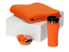 Подарочный набор с пледом, мылом и термокружкой, оранжевый, арт. 700818.08 фото 1 — Бизнес Презент