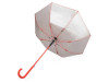 Зонт-трость Silver Color полуавтомат, красный/серебристый, арт. 989011 фото 4 — Бизнес Презент