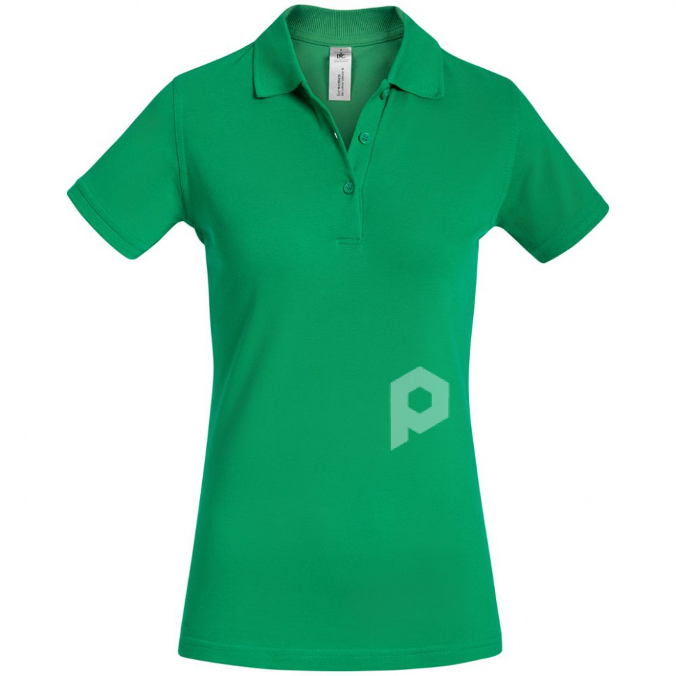 Рубашка поло женская Safran Timeless зеленая, арт. PW4575201S фото 1 — Бизнес Презент