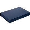 Коробка Silk с ложементом под ежедневник 13x21 см и ручку, синяя, арт. 16205.40 фото 1 — Бизнес Презент