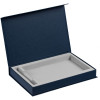 Коробка Silk с ложементом под ежедневник 13x21 см и ручку, синяя, арт. 16205.40 фото 2 — Бизнес Презент