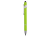 Ручка металлическая soft-touch шариковая со стилусом Sway, зеленое яблоко/серебристый (P), арт. 18381.19p фото 3 — Бизнес Презент