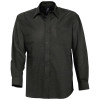 Рубашка мужская с длинным рукавом Boston, черная, арт. 16000312S фото 1 — Бизнес Презент