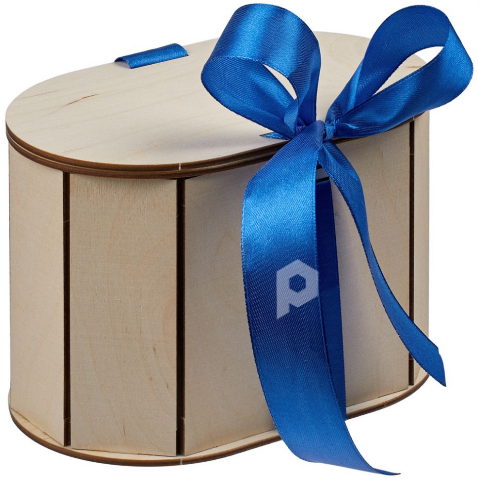 Коробка Drummer, овальная, с синей лентой, арт. 64602.40 фото 1 — Бизнес Презент