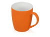 Кружка керамическая с покрытием софт тач оранжевая, арт. 870718p фото 1 — Бизнес Презент