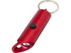 Flare светодиодный фонарик из переработанного алюминия и открывалка для бутылок с брелоком - Красный, арт. 10457421 фото 1 — Бизнес Презент