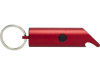 Flare светодиодный фонарик из переработанного алюминия и открывалка для бутылок с брелоком - Красный, арт. 10457421 фото 3 — Бизнес Презент