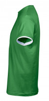 Футболка мужская с контрастной отделкой Madison 170, ярко-зеленый/белый, арт. 1834.924 фото 3 — Бизнес Презент