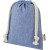 Маленькая подарочная сумка Pheebs объемом 0,5 л из хлопка плотностью 150 г/м², переработанного по стандарту GRS, синий