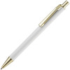 Ручка шариковая Lobby Soft Touch Gold, белая, арт. 18324.60 фото 1 — Бизнес Презент