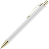 Ручка шариковая Lobby Soft Touch Gold, белая, арт. 18324.60 фото 2 — Бизнес Презент