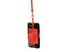 Силиконовый шнурок DALVIK с держателем мобильного телефона и карт, красный, арт. LY7046S160 фото 3 — Бизнес Презент
