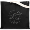 Холщовая сумка с вышивкой Esto Quod Es, черная, арт. 71306.30 фото 1 — Бизнес Презент