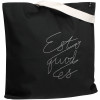 Холщовая сумка с вышивкой Esto Quod Es, черная, арт. 71306.30 фото 2 — Бизнес Презент