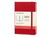 Ежедневник Moleskine Classic (2022), Pocket (9х14), красный, твердая обложка, арт. DHF212DC2Y22 фото 1 — Бизнес Презент