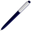 Ручка шариковая Pigra P02 Mat, темно-синяя с белым, арт. 11581.46 фото 2 — Бизнес Презент