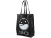 Ламинированная сумка для покупок среднего размера, черный, арт. 12034600 фото 4 — Бизнес Презент