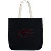 Холщовая сумка с вышивкой «Тонкая красная линия», черная, арт. 71306.31 фото 3 — Бизнес Презент