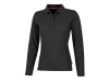 Рубашка поло Point женская с длинным рукавом, черный, арт. 33107992XL фото 1 — Бизнес Презент