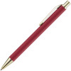Ручка шариковая Lobby Soft Touch Gold, красная, арт. 18324.50 фото 2 — Бизнес Презент
